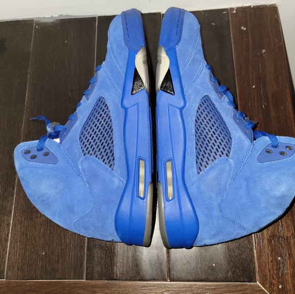 Jordan 5 blue suede - Picture 6 of 8